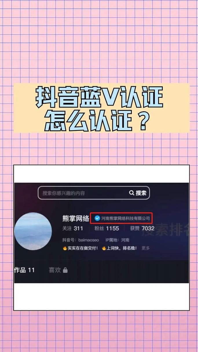 抖音黄v认证优势_抖音蓝v认证流程_抖音作品点赞业务网站是什么